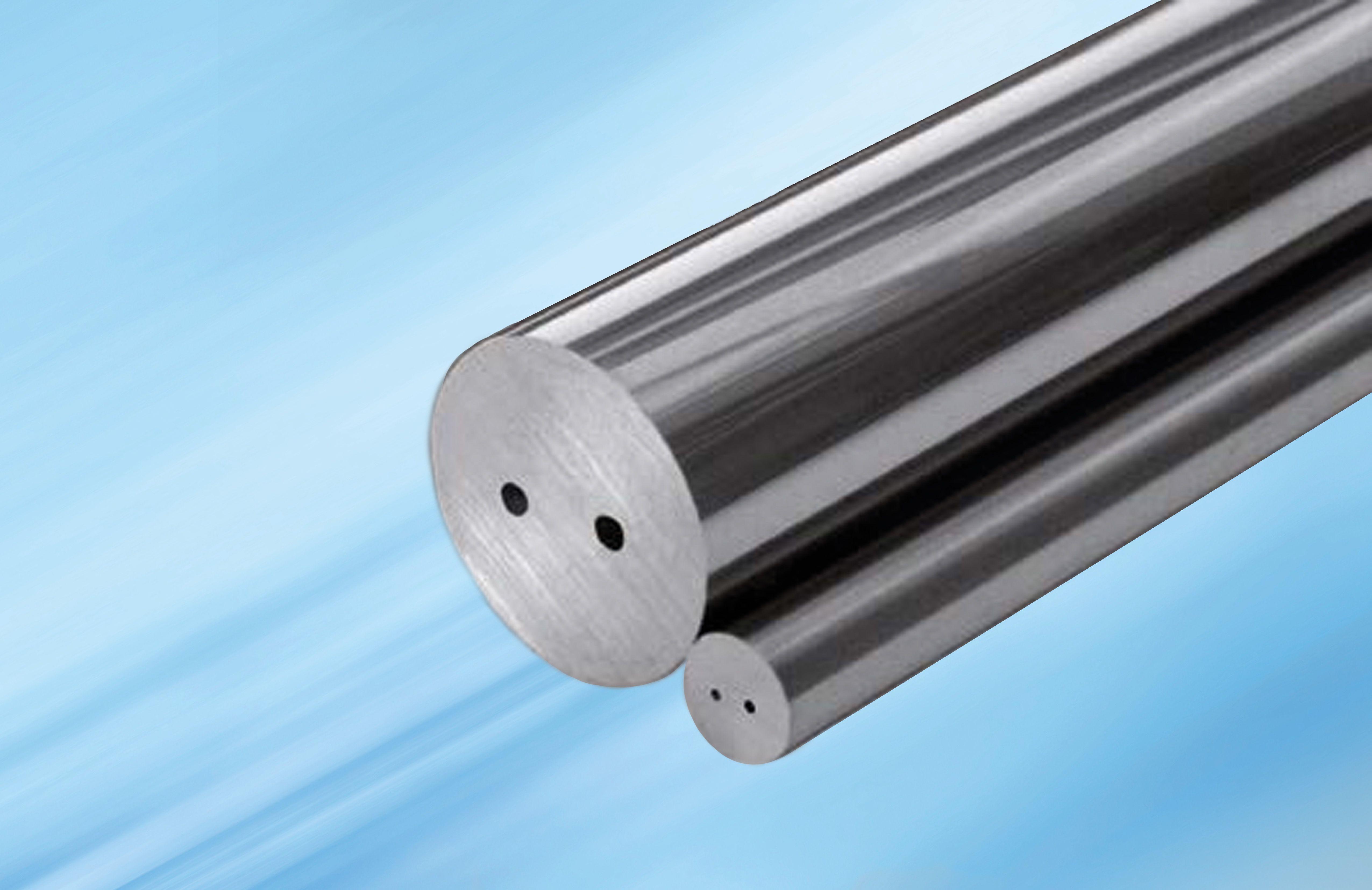 Carbide rod ground with cooling bore